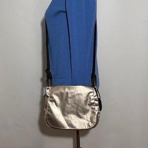 Jack Gomme Nico Light Crossbody Champagne Gold Metal Color Purse Bag France